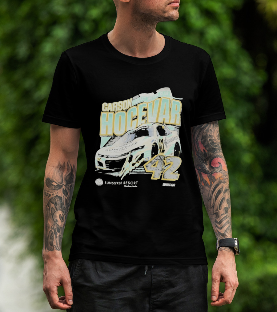 Carson Hocevar Legacy Motor Club 42 Sunseeker Resort NASCAR Racing T-Shirt