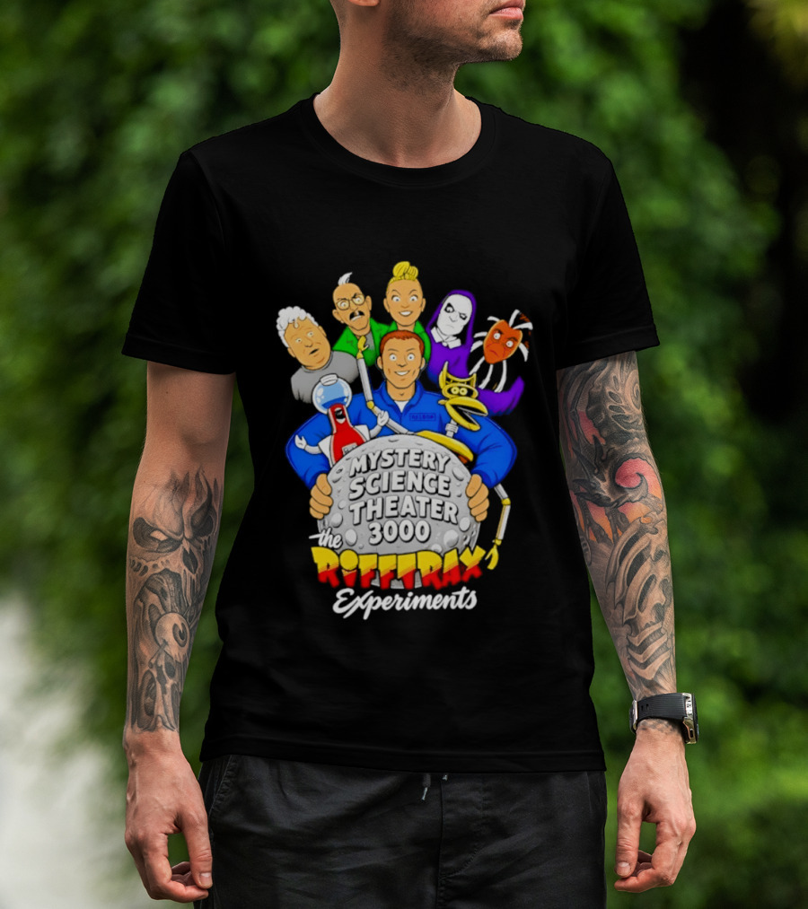 Mystery Science Theater 3000 RiffTrax Experiments With Iconic Robots And Characters T-Shirt