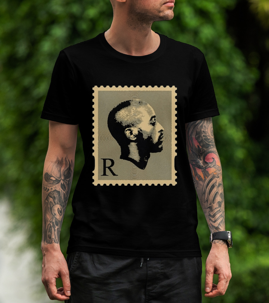 Tupac Shakur Black Postage Stamp Profile 2Pac T-Shirt