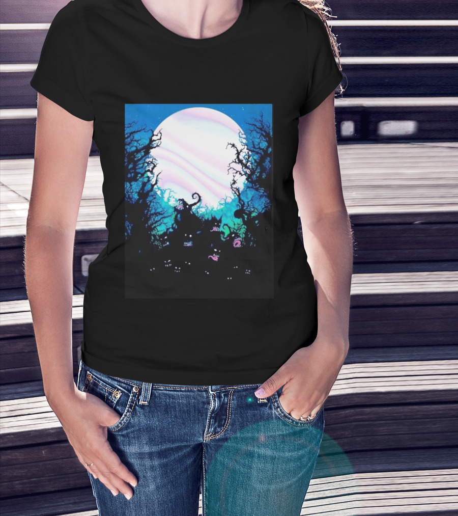 Gallows Orchestra Of Wolves Collection Full Moon Enchanted Forest Creatures T-Shirt