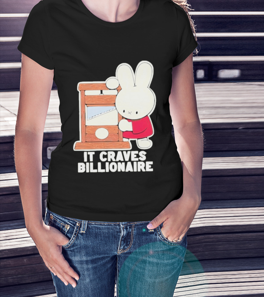 Villionaire Rabbit It Craves Billionaire Guillotine Red T-Shirt
