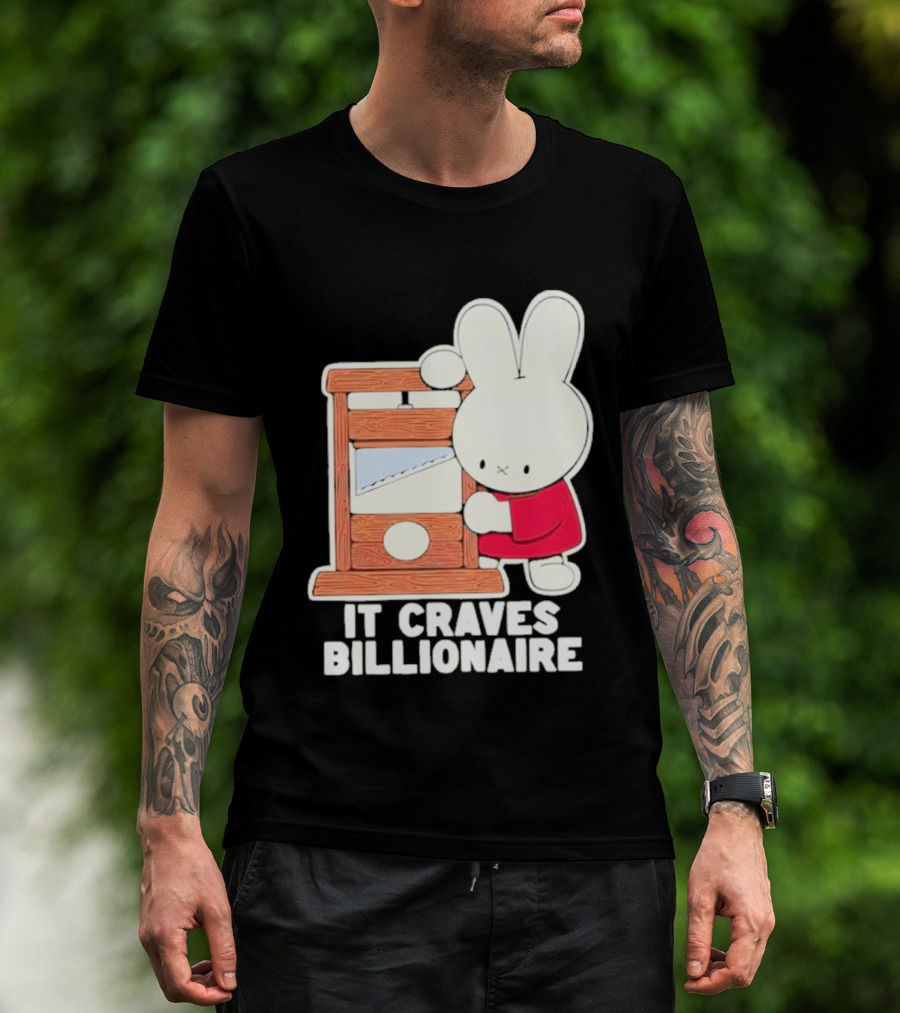 Villionaire Rabbit It Craves Billionaire Guillotine Red T-Shirt