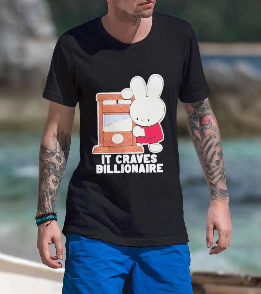 Villionaire Rabbit It Craves Billionaire Guillotine Red T-Shirt