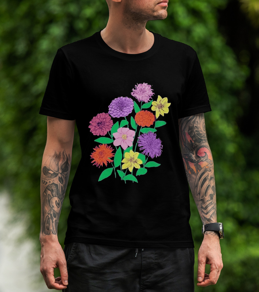 Jane Colby Colorful Floral Arrangement T-Shirt