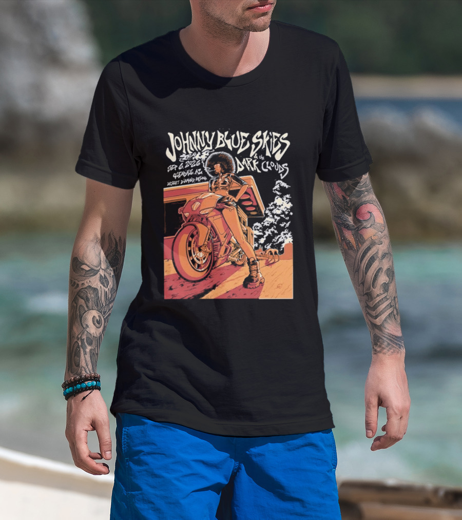 Johnny Blue Skies And The Dark Clouds Glendale AZ September 8 2026 Desert Diamond Arena Event T-Shirt