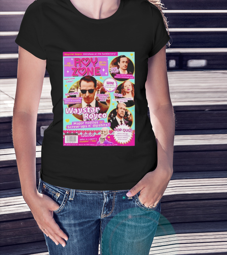 Roy Zone Waystar Royco Magazine Cover Kendall Tells All Roman Shiv Connor Roy T-Shirt