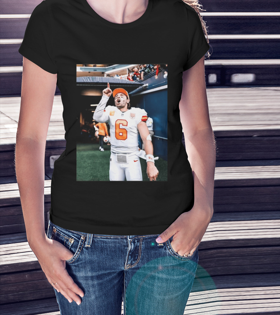 Baker Mayfield Tampa Bay Buccaneers NFL Quarterback Action Number 6 T-Shirt