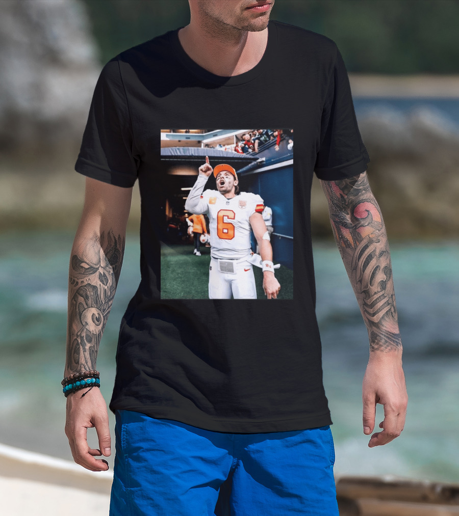 Baker Mayfield Tampa Bay Buccaneers NFL Quarterback Action Number 6 T-Shirt