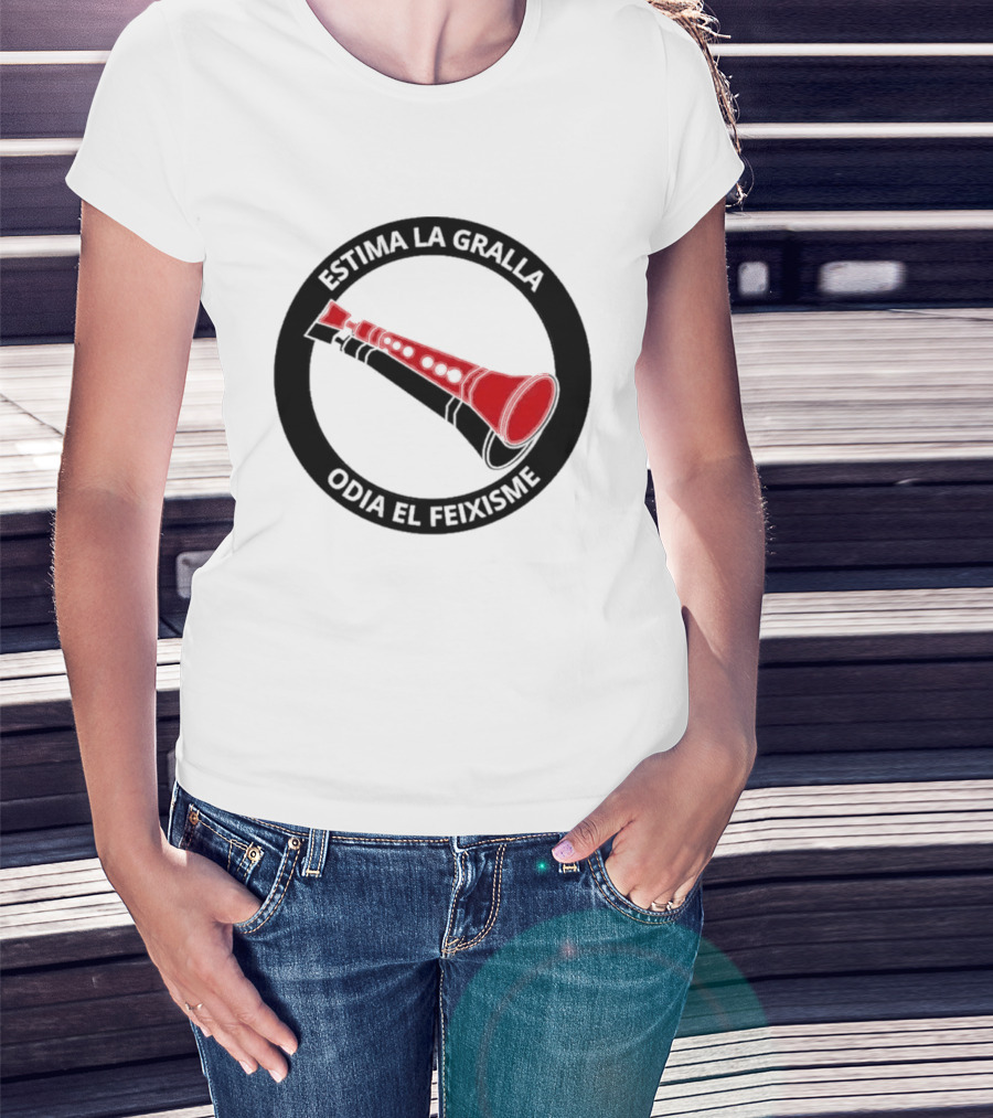Estima La Gralla Odia El Feixisme Red Gralla T-Shirt