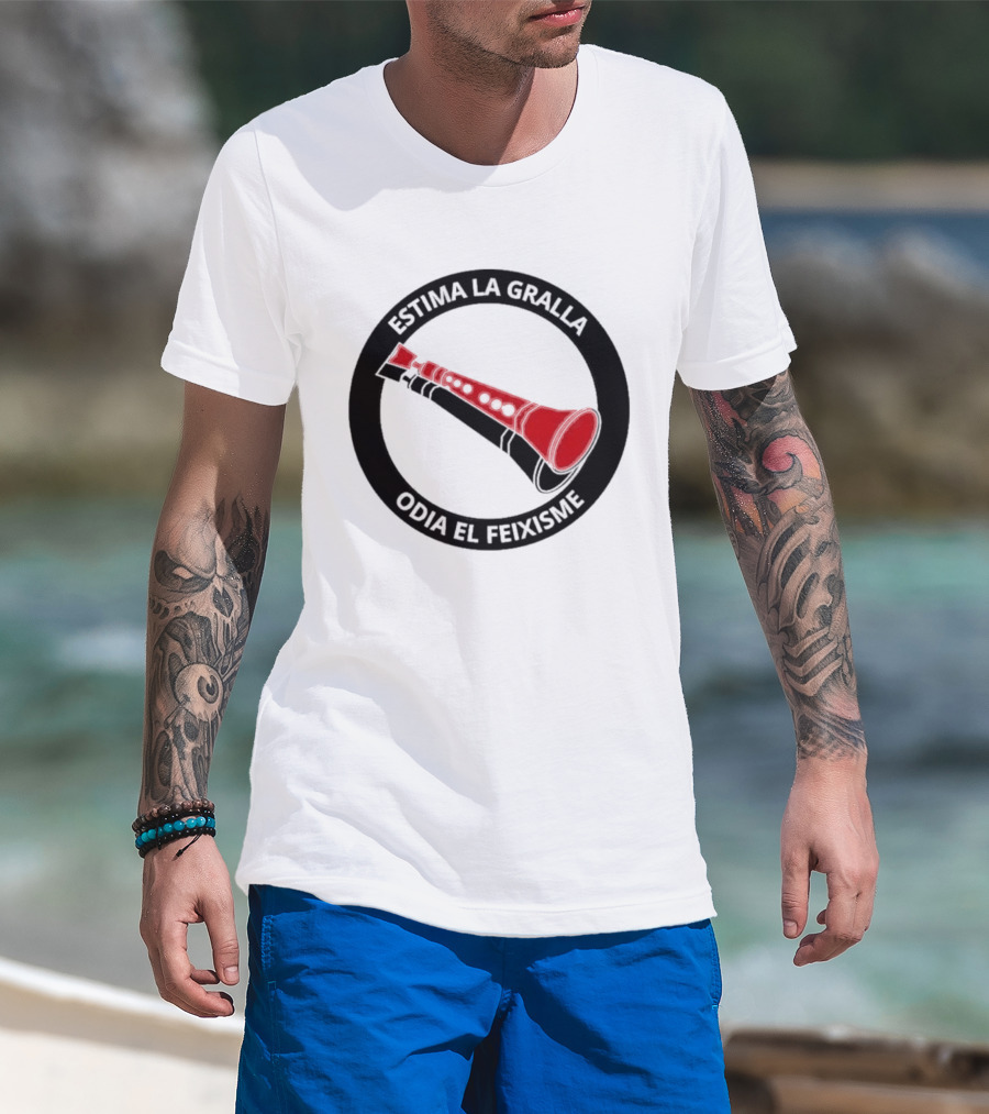 Estima La Gralla Odia El Feixisme Red Gralla T-Shirt