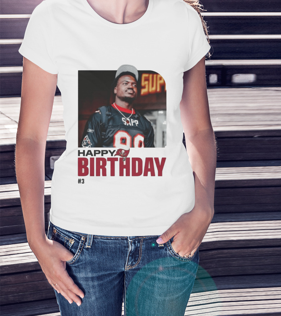 Happy Birthday Rueben Jr. Sapp Jersey #3 Football T-Shirt