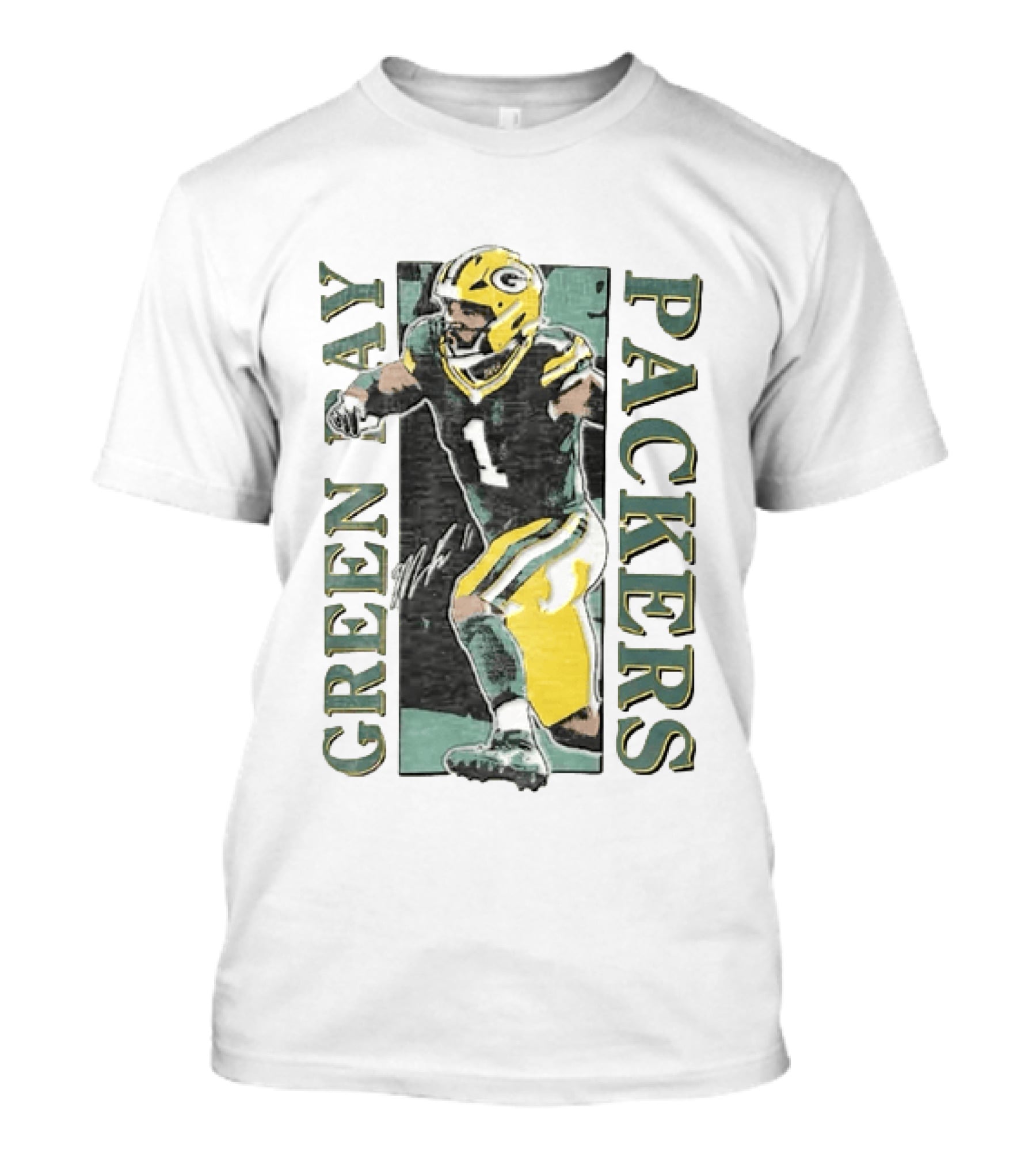 Jordan Love Green Bay Packers Football Jersey T-Shirt