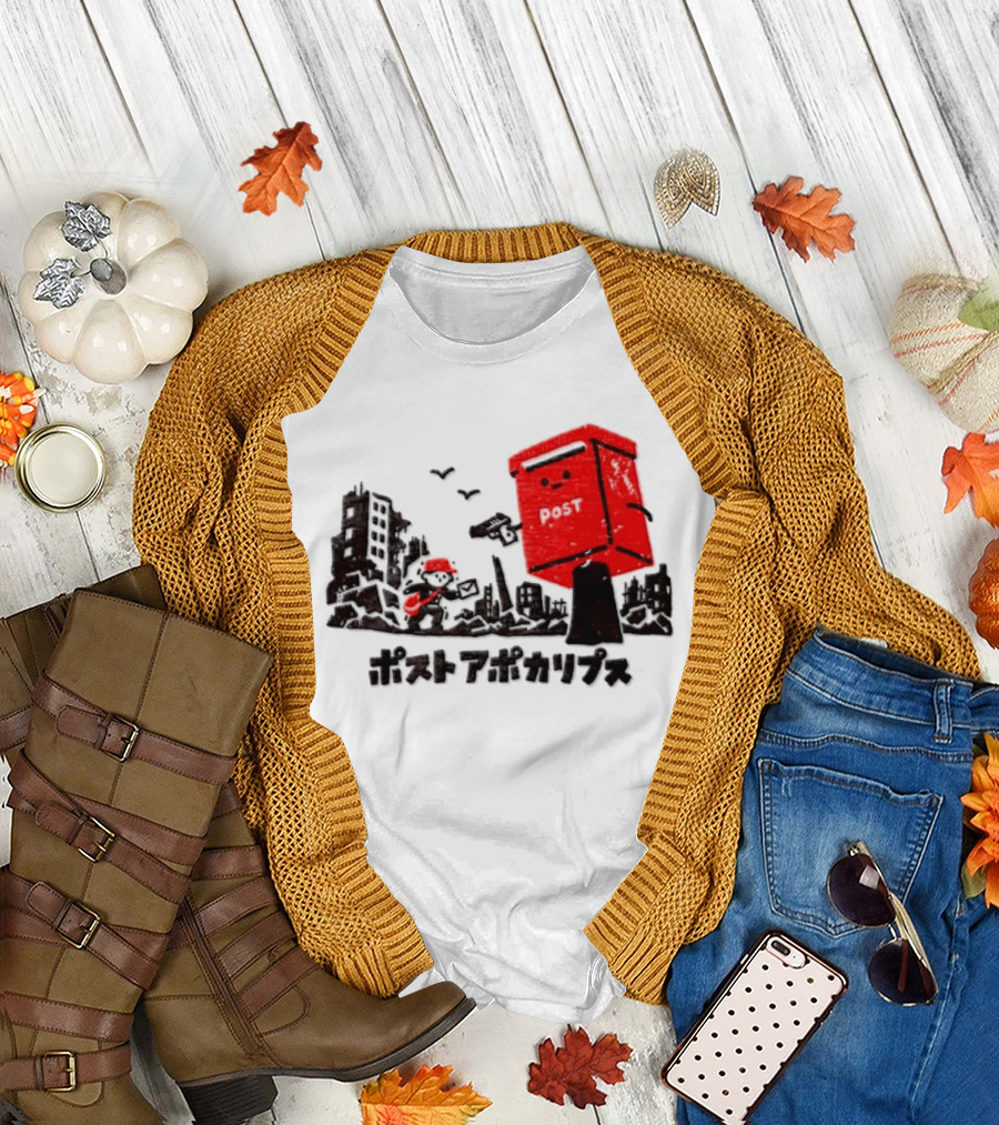 Mailman And Post Box Post Apokaripusu Japan Mail Service T-Shirt