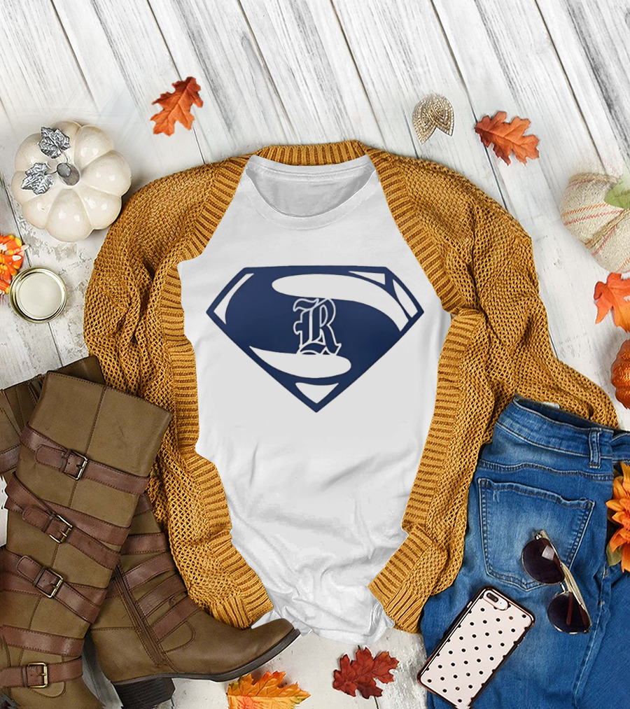 R Shield Emblem Superhero Inspired Crest T-Shirt