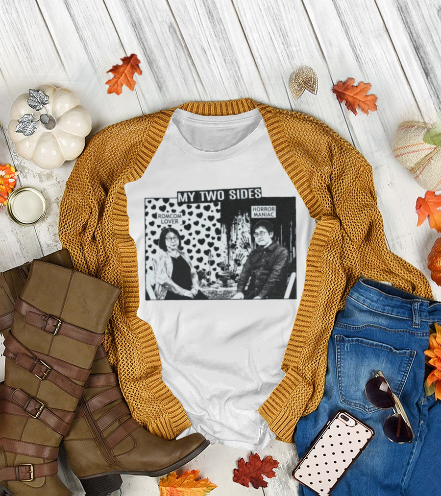 Rumiko Takahashi And Junji Ito My Two Sides Romcom Lover Horror Maniac T-Shirt