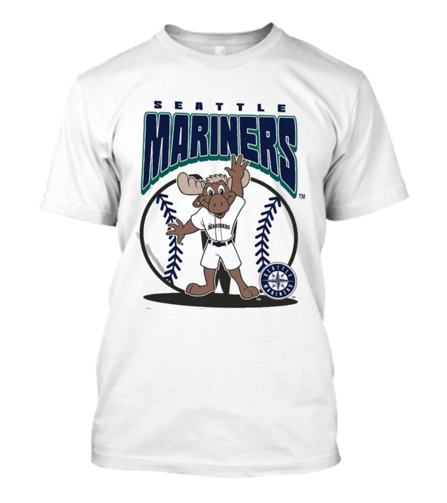 Seattle Mariners Moose Character Youth Mitchell & Ness Mania T-Shirt