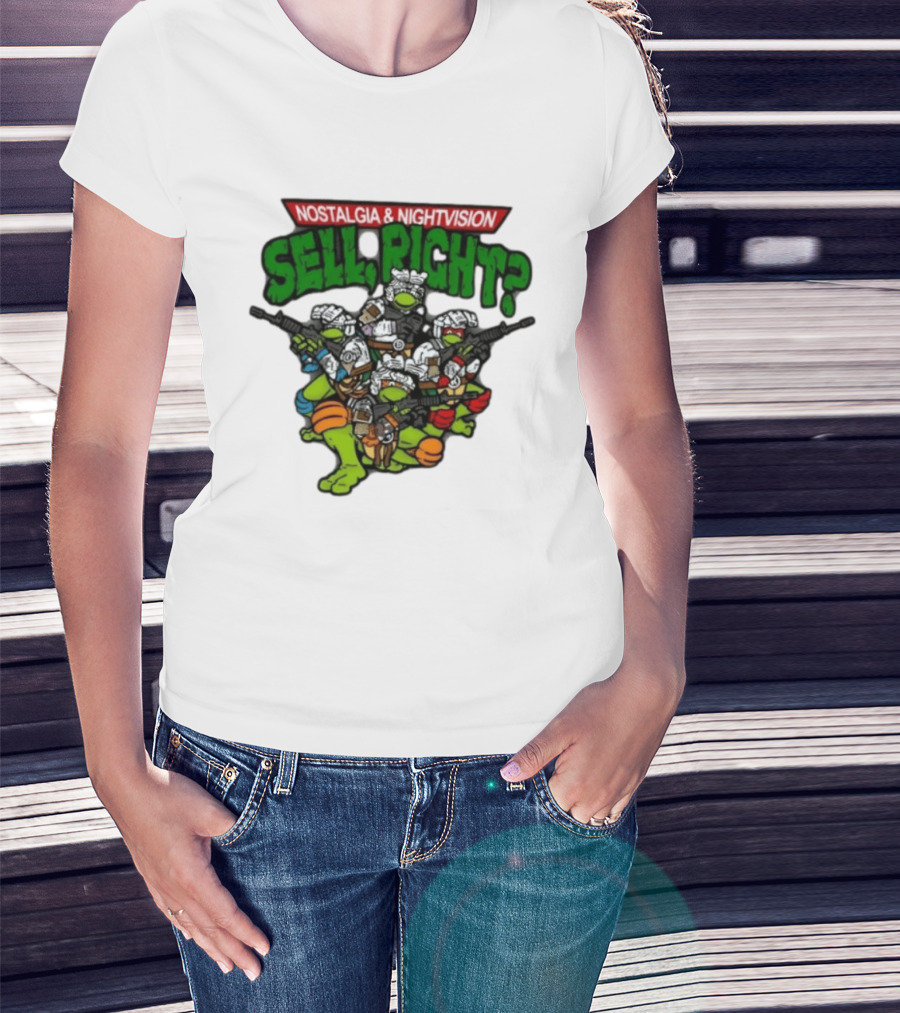 Nostalgia Nightvision TMNT Sell Right T-Shirt