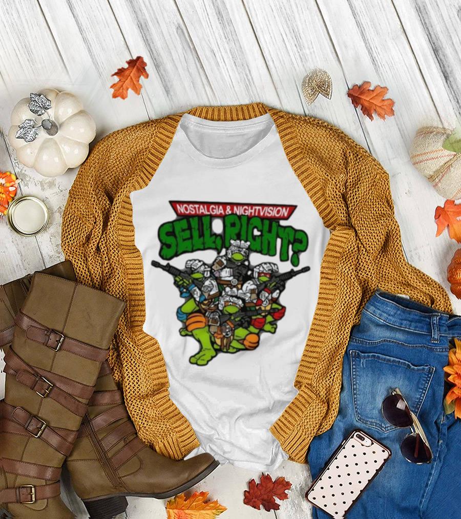 Nostalgia Nightvision TMNT Sell Right T-Shirt