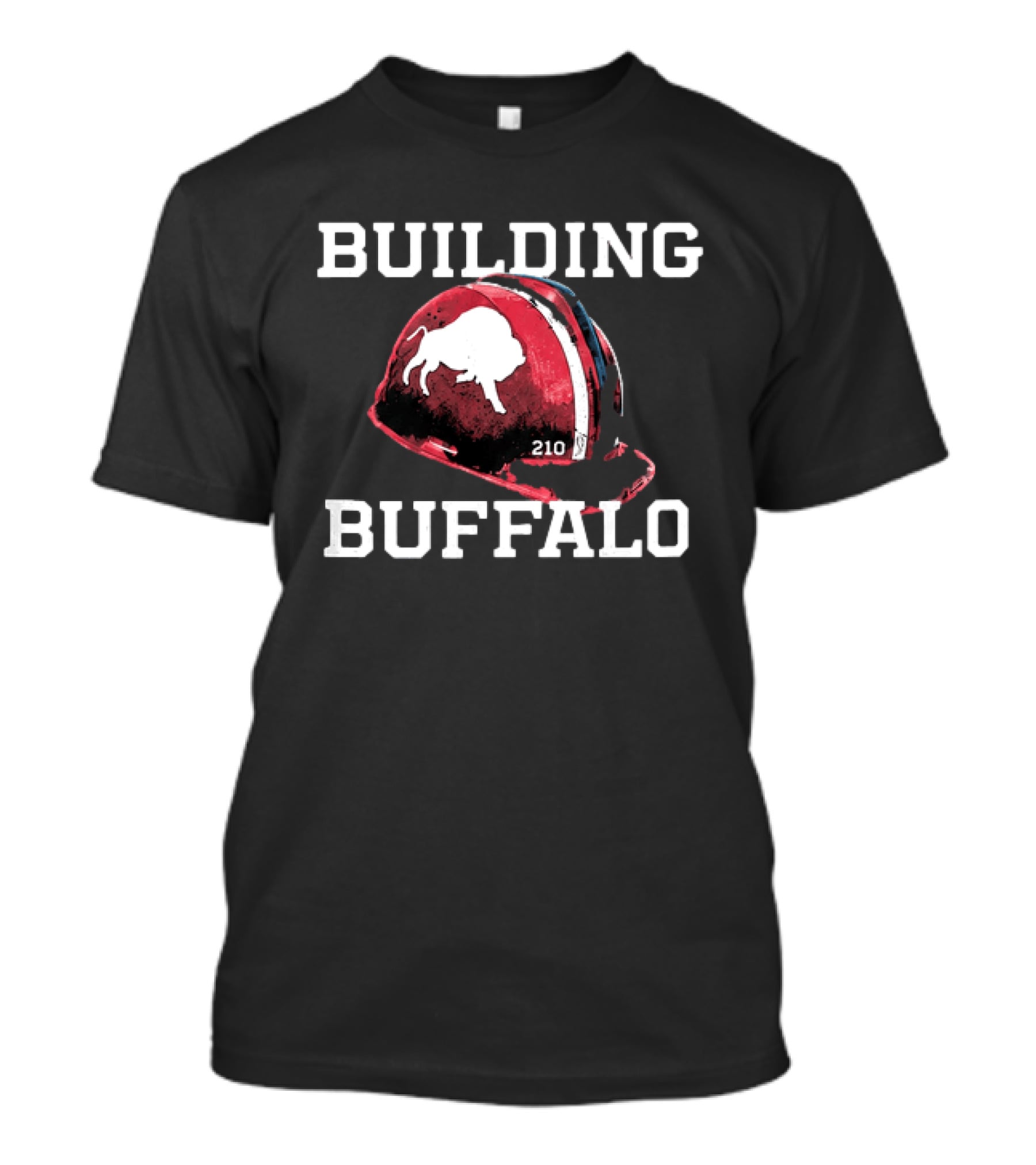 Building Buffalo 2026 Highmark Stadium Helmet T-Shirt