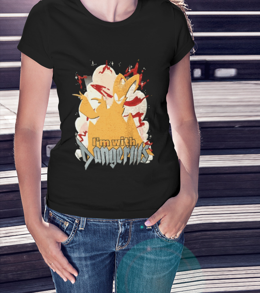 Adam Exorcist Hazbin Hotel I'm With Dangerous T-Shirt