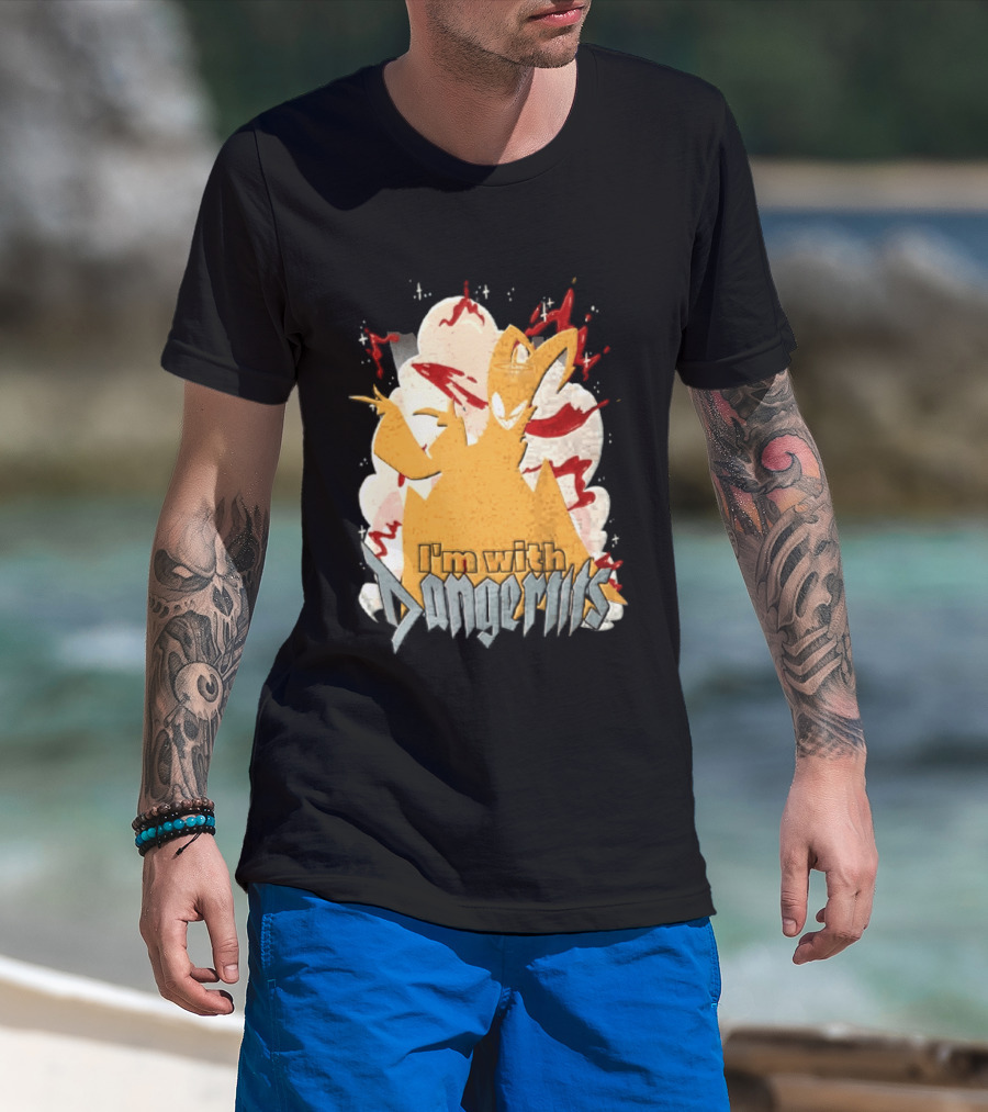 Adam Exorcist Hazbin Hotel I'm With Dangerous T-Shirt