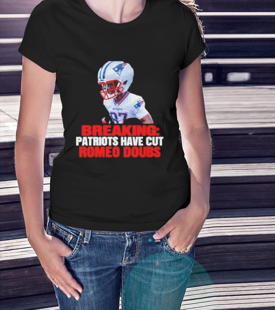 Breaking Patriots Have Cut Romeo Doubs 87 Football News T-Shirt