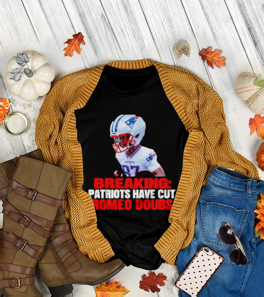 Breaking Patriots Have Cut Romeo Doubs 87 Football News T-Shirt