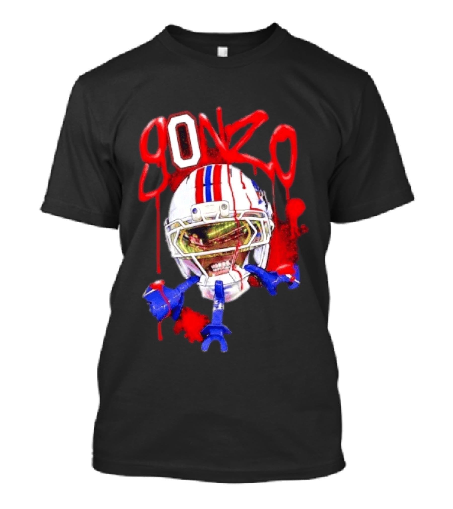 Christian Gonzalez Gonzo New England Patriots Football Helmets And Gear T-Shirt