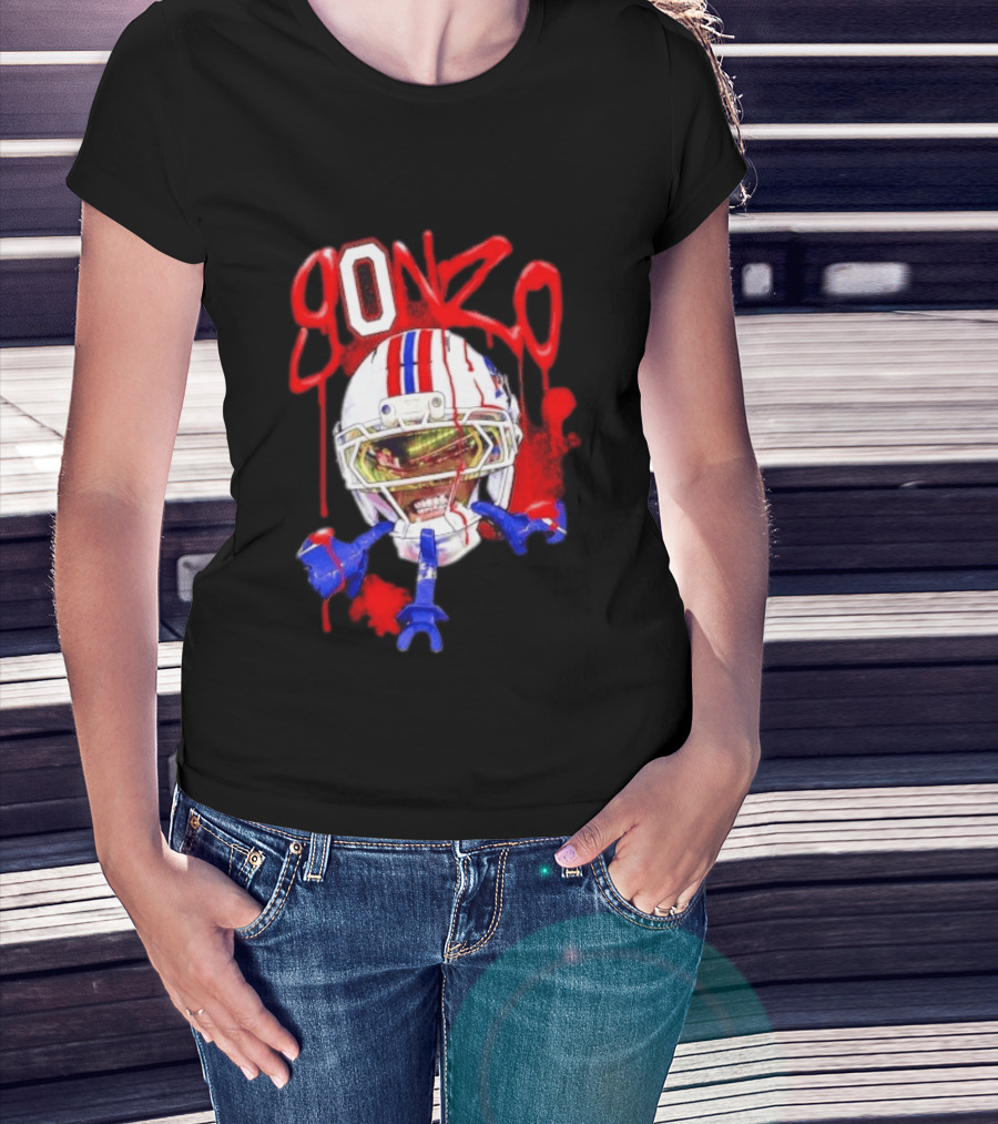 Christian Gonzalez Gonzo New England Patriots Football Helmets And Gear T-Shirt