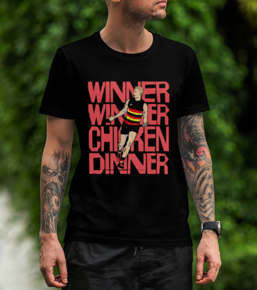 Jordan Dawson Winner Winner Chicken Dinner Adelaide Crows Victory T-Shirt