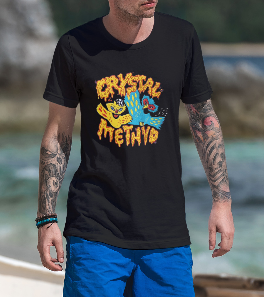 Crystal Methyd RuPaul Drag Race Bird Characters T-Shirt
