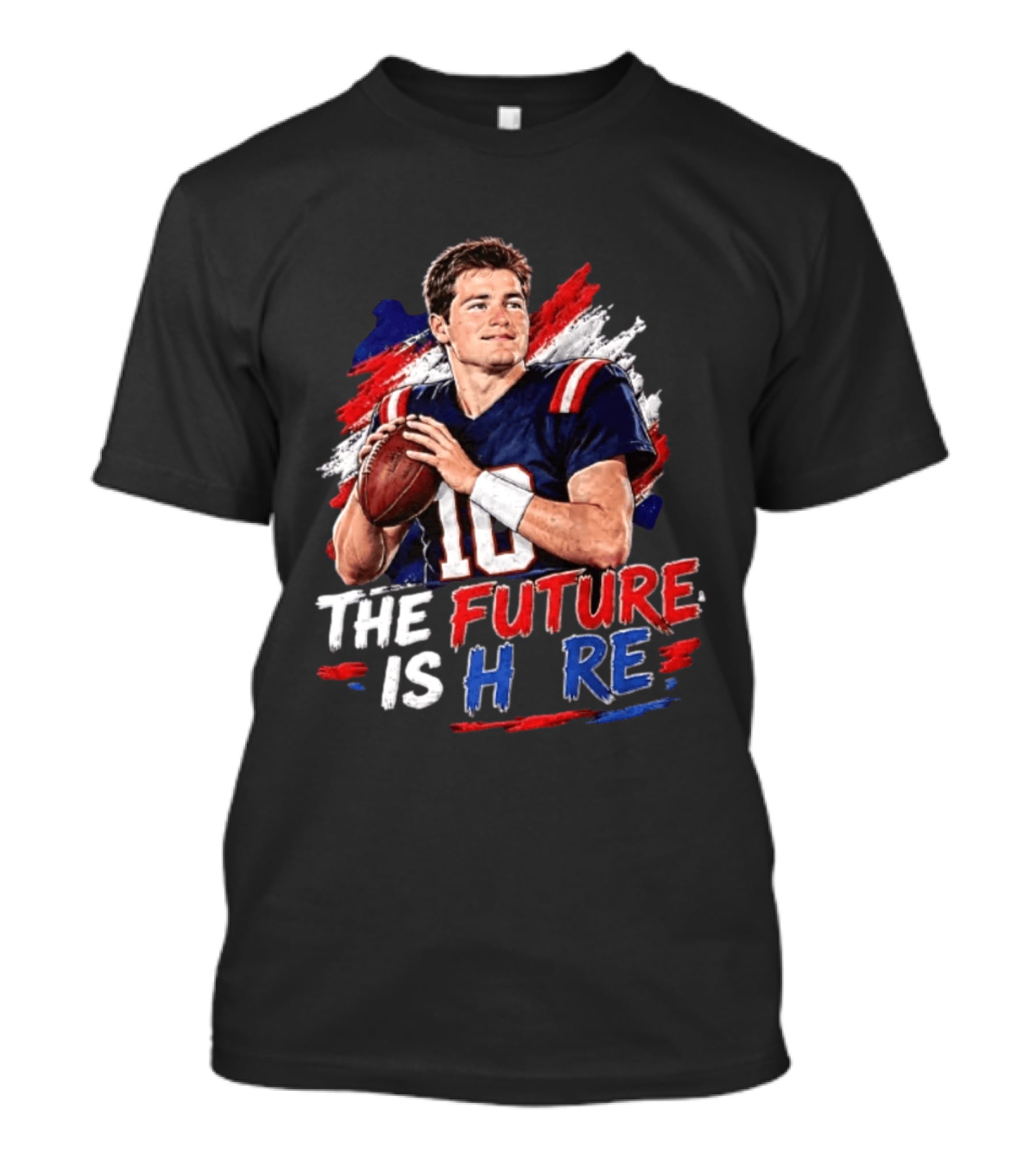 Mac Jones New England Patriots The Future Is Here Football T-Shirt