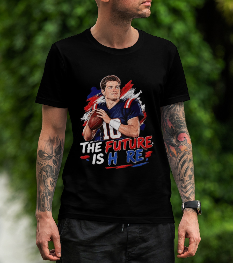 Mac Jones New England Patriots The Future Is Here Football T-Shirt