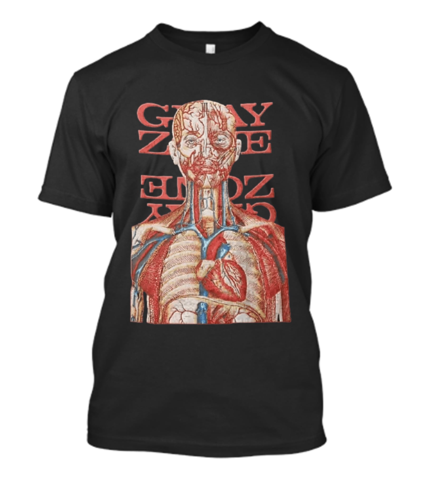 Gray Zone Anatomy Heart Illustration Adults Medical Revolutionize T-Shirt