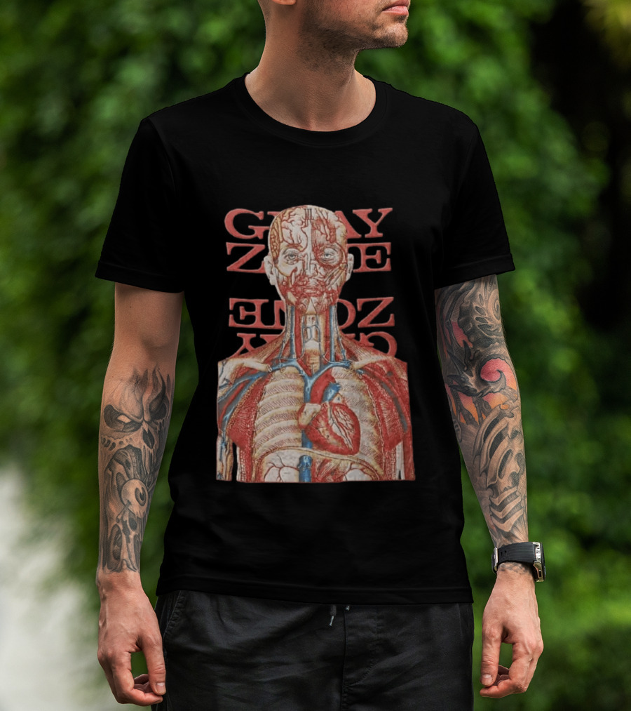 Gray Zone Anatomy Heart Illustration Adults Medical Revolutionize T-Shirt