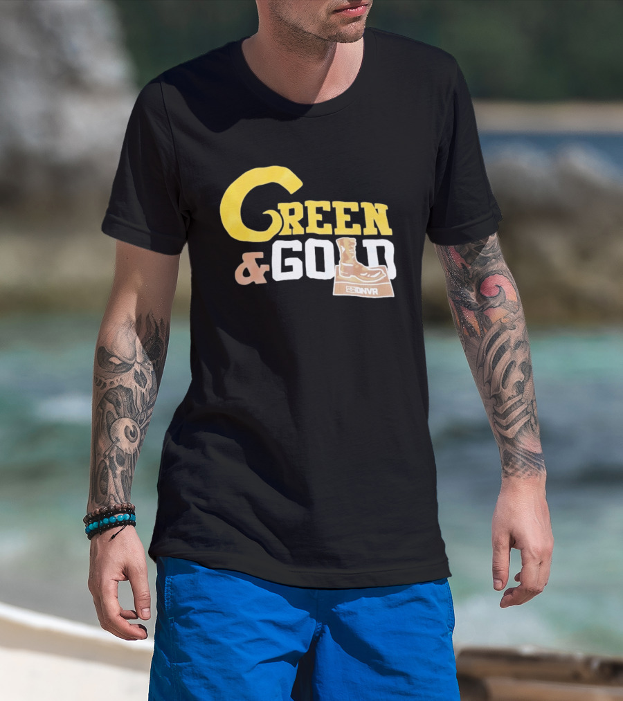 Green Gold Denver Boot Distressed DNVR T-Shirt