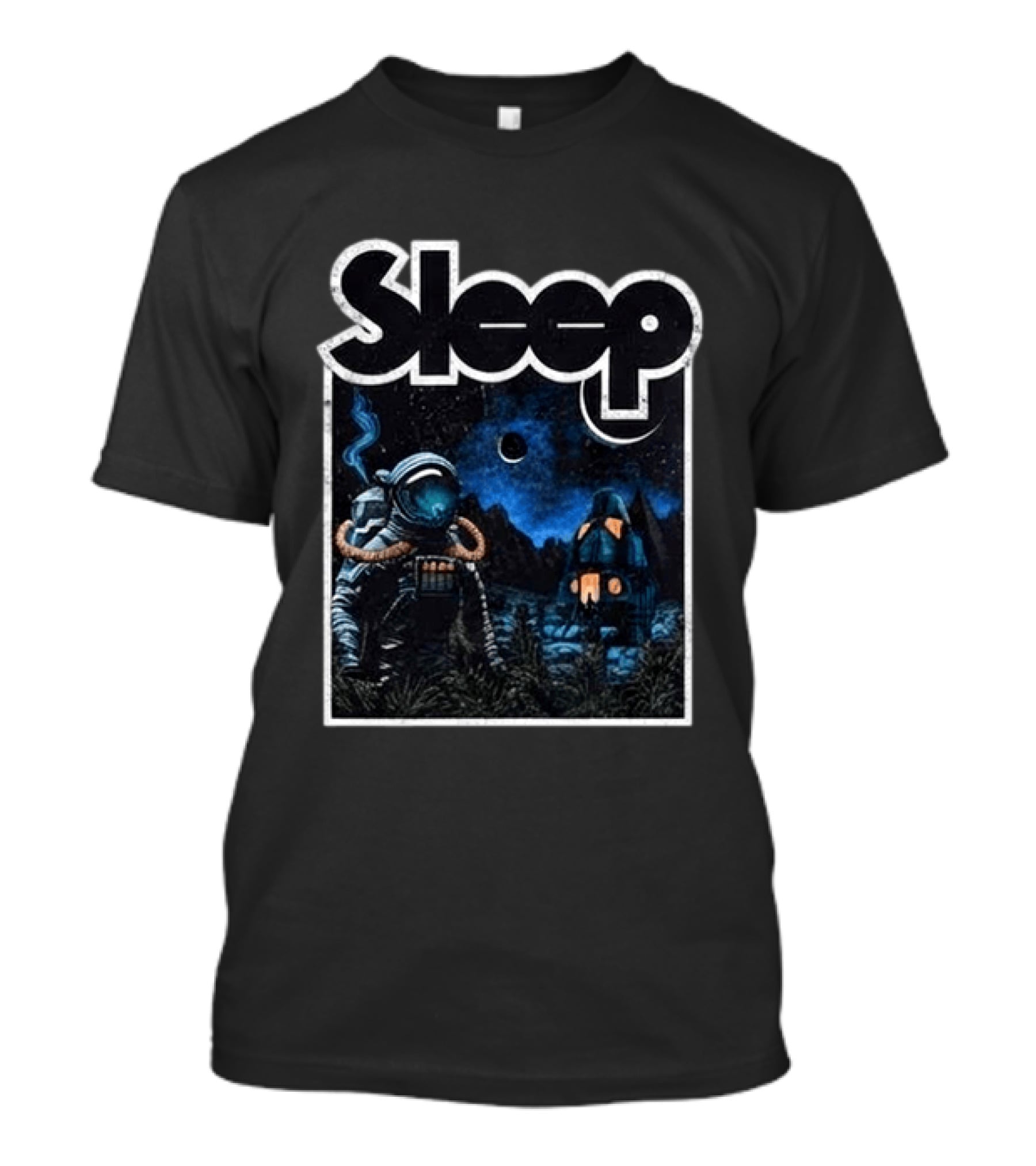 Sleep Hemispheres 2026 North America Tour Astronaut Night Scene T-Shirt