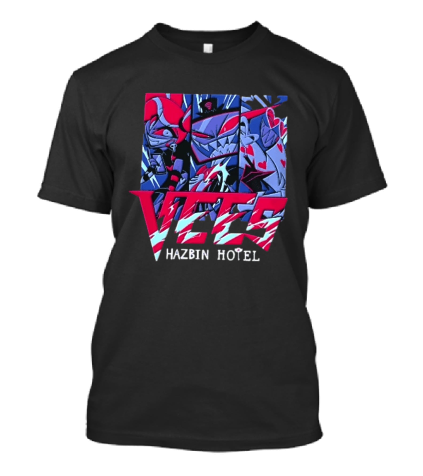 Vees Hazbin Hotel Cartoon Demon Characters T-Shirt