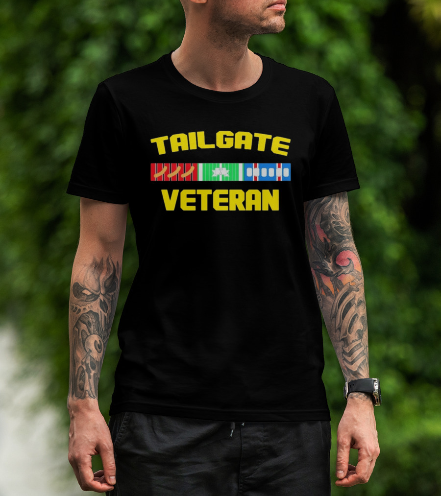 Tailgate Veteran Grilling Football Fanatic T-Shirt