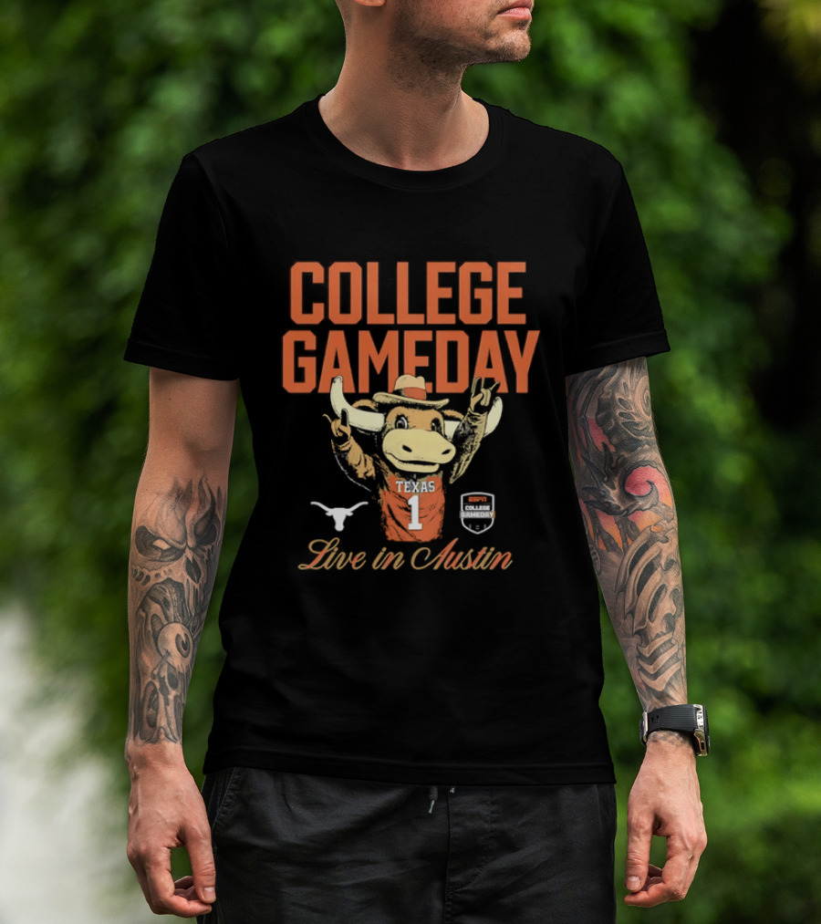 College Gameday Live In Austin Texas Longhorns Number 1 T-Shirt