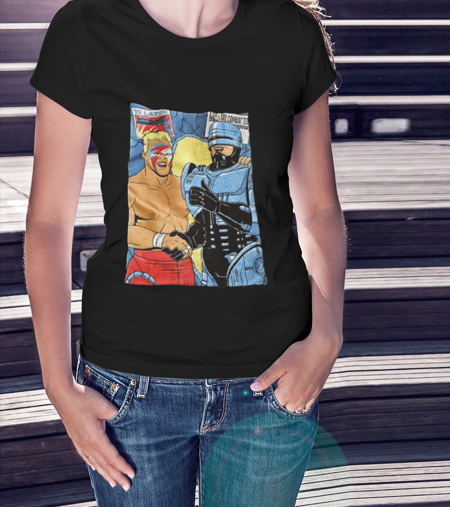 Ultimate Warrior TJ Lazer Robocop Capital Combat 90 T-Shirt