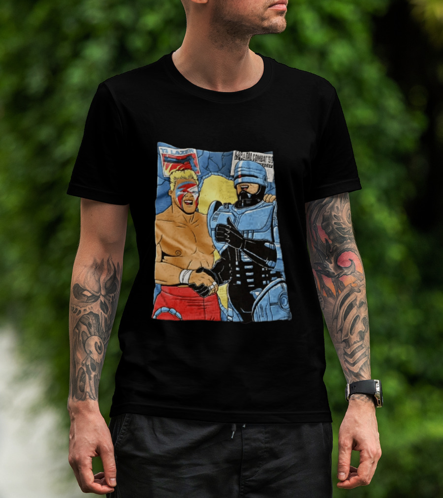 Ultimate Warrior TJ Lazer Robocop Capital Combat 90 T-Shirt