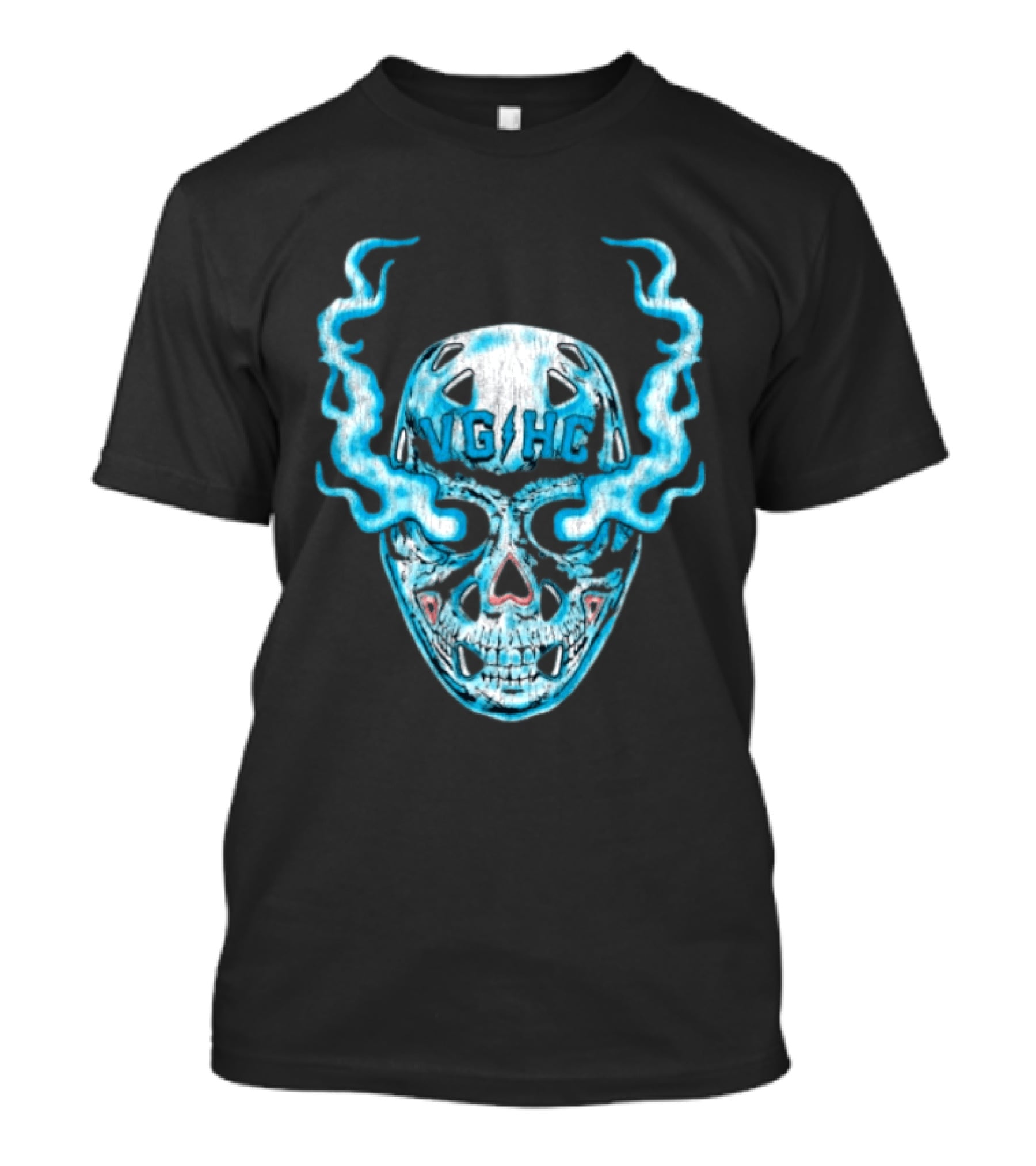 Violent Gentlemen Hockey Club VGHC Skull Mask Smoky Blue T-Shirt