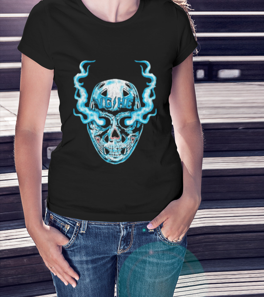 Violent Gentlemen Hockey Club VGHC Skull Mask Smoky Blue T-Shirt