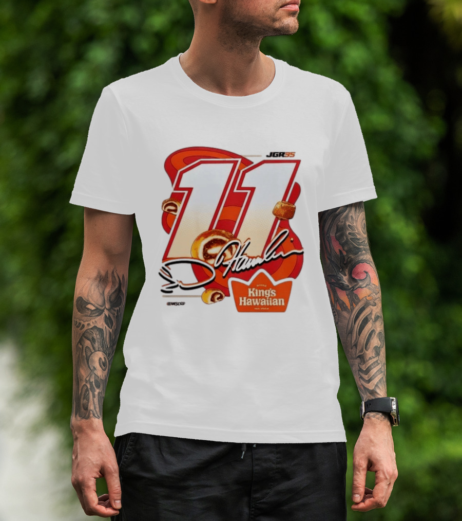 Denny Hamlin 11 JGR Nascar King's Hawaiian Cinnamon Bites T-Shirt