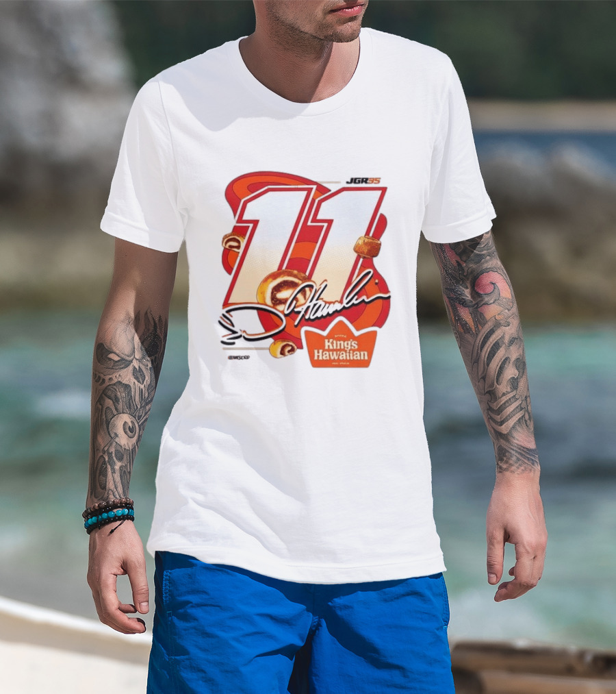Denny Hamlin 11 JGR Nascar King's Hawaiian Cinnamon Bites T-Shirt