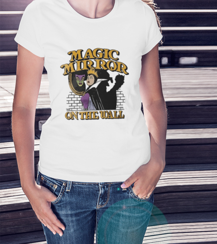 Magic Mirror On The Wall Evil Queen Old Hag Shadow T-Shirt