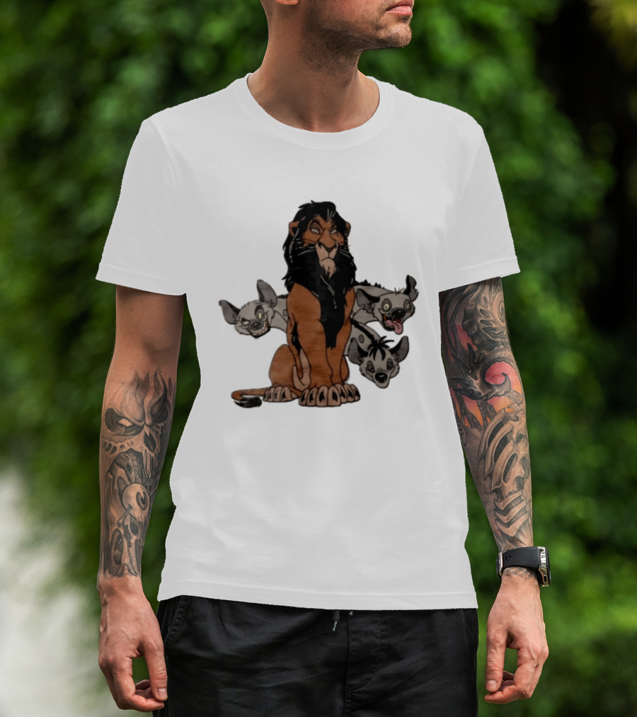 Disney The Lion King Scar And Hyenas Cartoon Characters T-Shirt