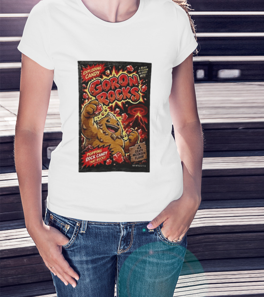 Exploding Candy Goron Rocks Death Mountain Flavor Popping Rock Candy That Rocks T-Shirt