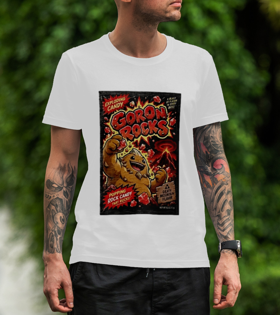 Exploding Candy Goron Rocks Death Mountain Flavor Popping Rock Candy That Rocks T-Shirt